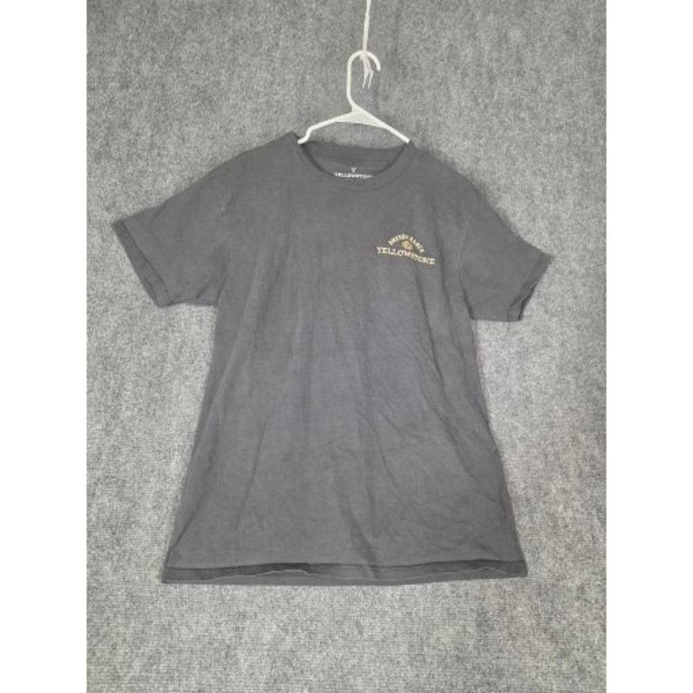 Yellowstone Dutton Ranch Mens Gray Graphic T-Shirt Size M So Wild We Dont Choose